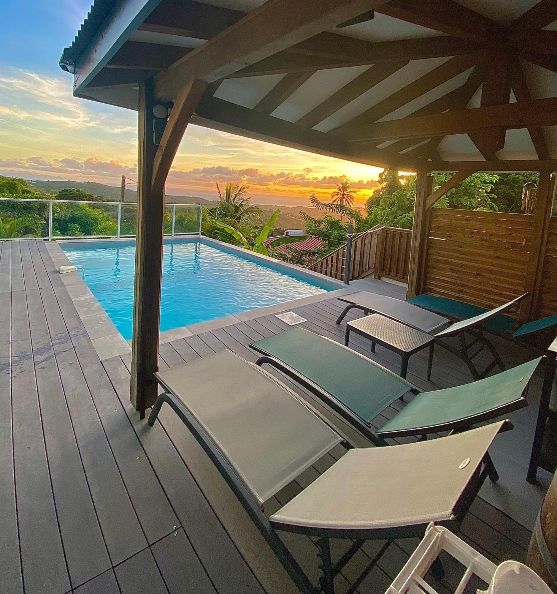 Les Villas Pameyaque 2 F2 Avec 1 Piscine Et 1 F3 Avec 1 Piscine, Superbe Vue Sur La Mer Riviere-Salee المظهر الخارجي الصورة